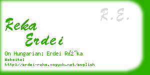 reka erdei business card